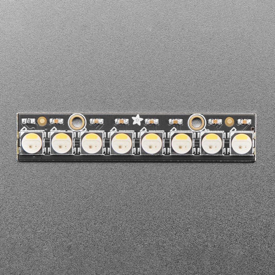 NeoPixel Stick - 8 x 5050 RGBW LEDs - Cool White - 6000K - Image 2