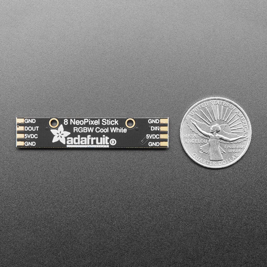 NeoPixel Stick - 8 x 5050 RGBW LEDs - Cool White - 6000K - Image 5