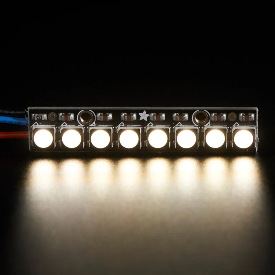 NeoPixel Stick - 8 x 5050 RGBW LEDs - Natural White - 4500K - Image 3
