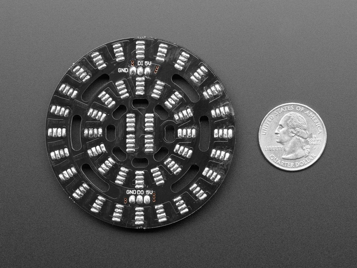 NeoPixel Triple-Ring Board with 44 Thru-Hole LEDs (66mm Diameter) - Image 3