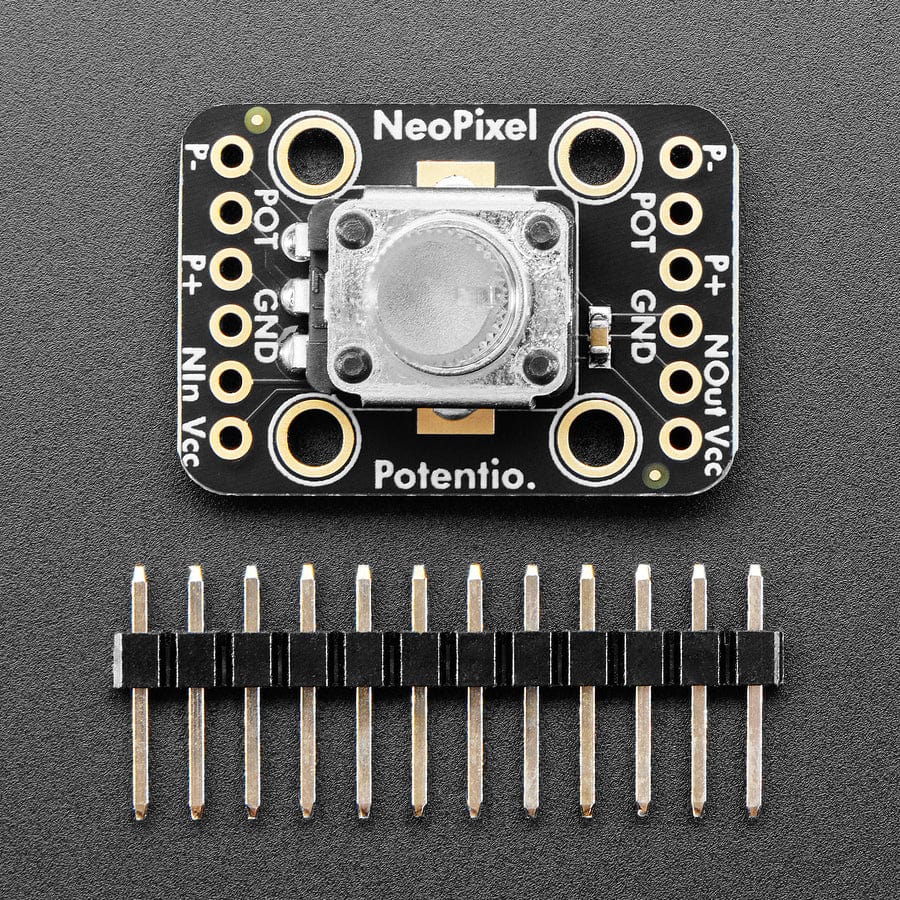 Adafruit NeoPot - Clear Shaft Potentiometer with RGB NeoPixel - Image 2