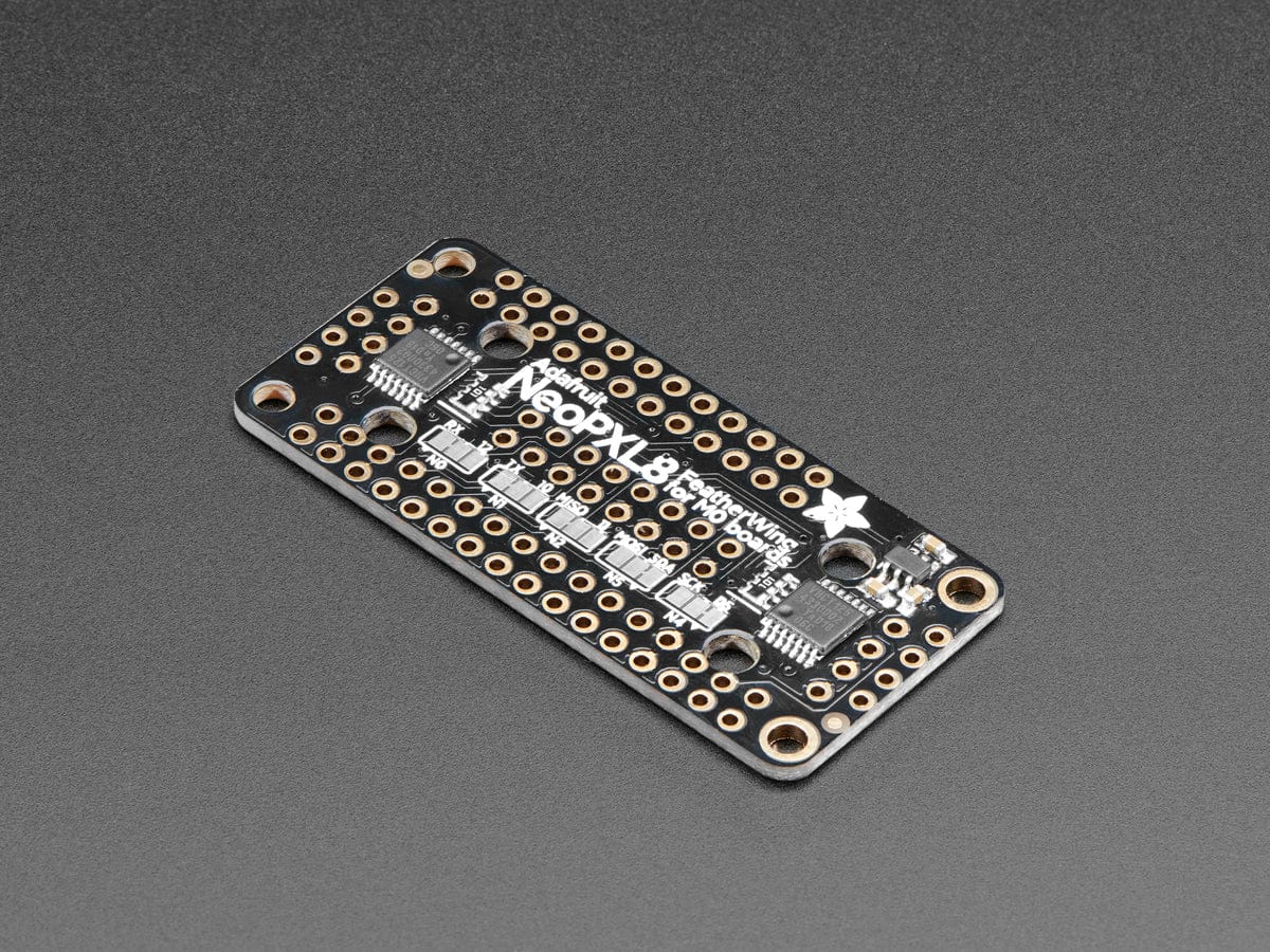 Adafruit NeoPXL8 FeatherWing for Feather M0 - 8 x DMA NeoPixels! - Image 2