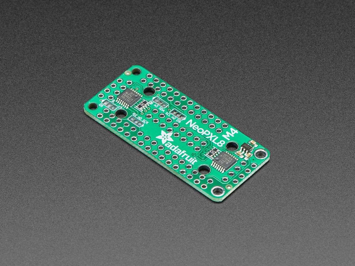 Adafruit NeoPXL8 FeatherWing for Feather M4 - 8 x DMA NeoPixels! [discontinued] - Image 2