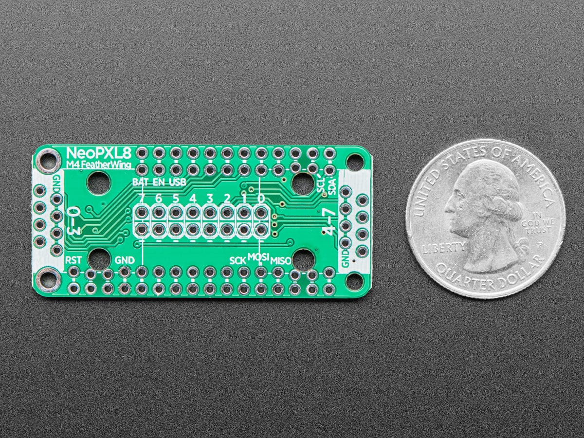 Adafruit NeoPXL8 FeatherWing for Feather M4 - 8 x DMA NeoPixels! [discontinued] - Image 6