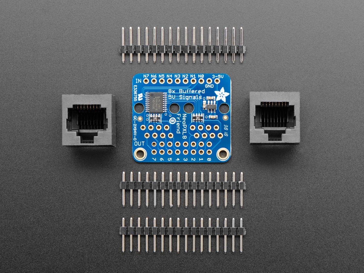 Adafruit NeoPXL8 Friend - 8 x Strands NeoPixel Level Shifter - Image 4