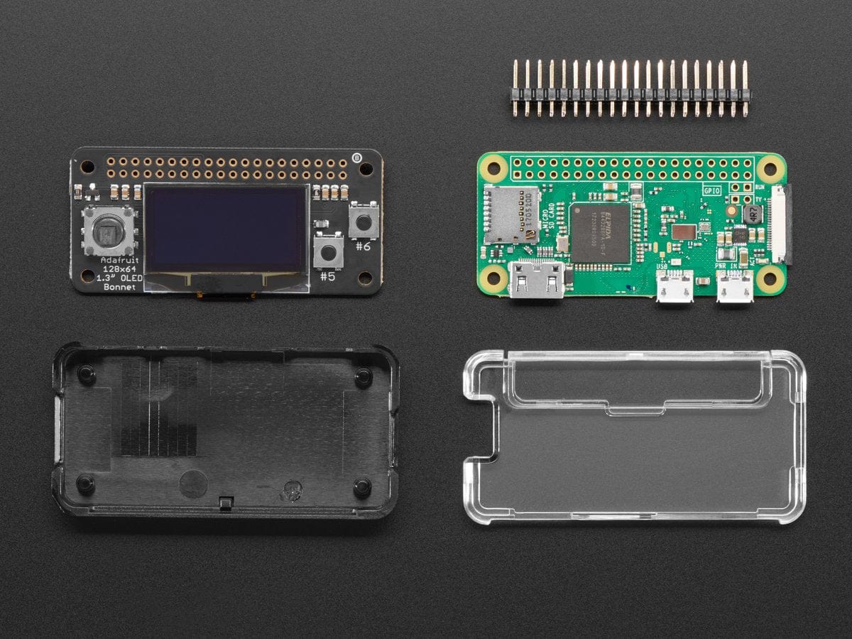 OLED Bonnet Pack for Raspberry Pi Zero - Includes Pi Zero W [Discontinued] - Image 2