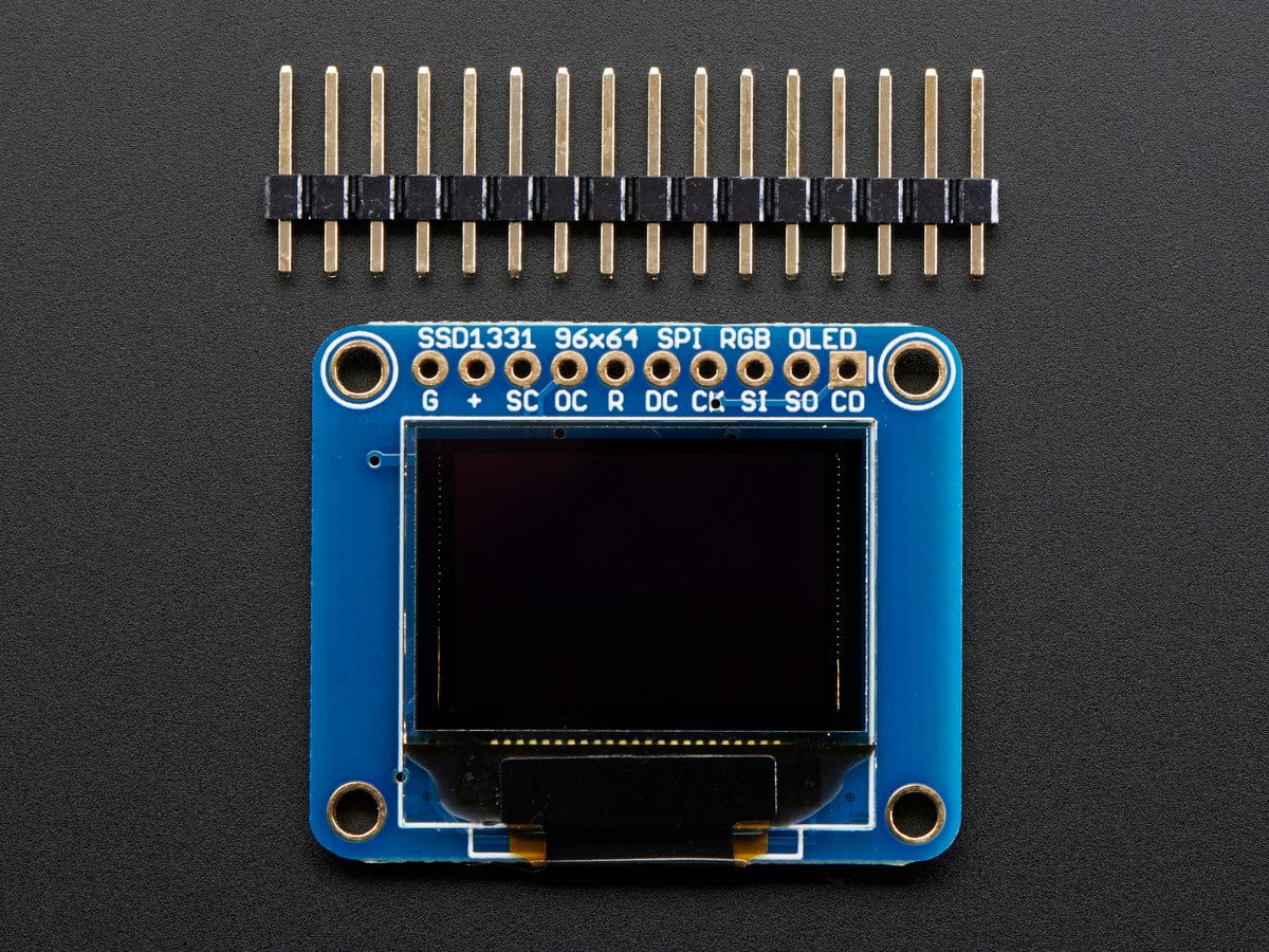 OLED Breakout Board - 16-bit Color 0.96" w/microSD holder - Image 2