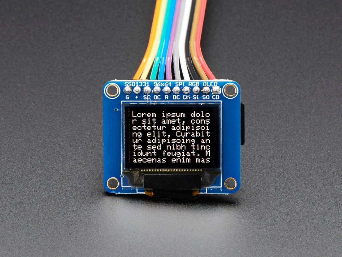 OLED Breakout Board - 16-bit Color 0.96" w/microSD holder - Image 5