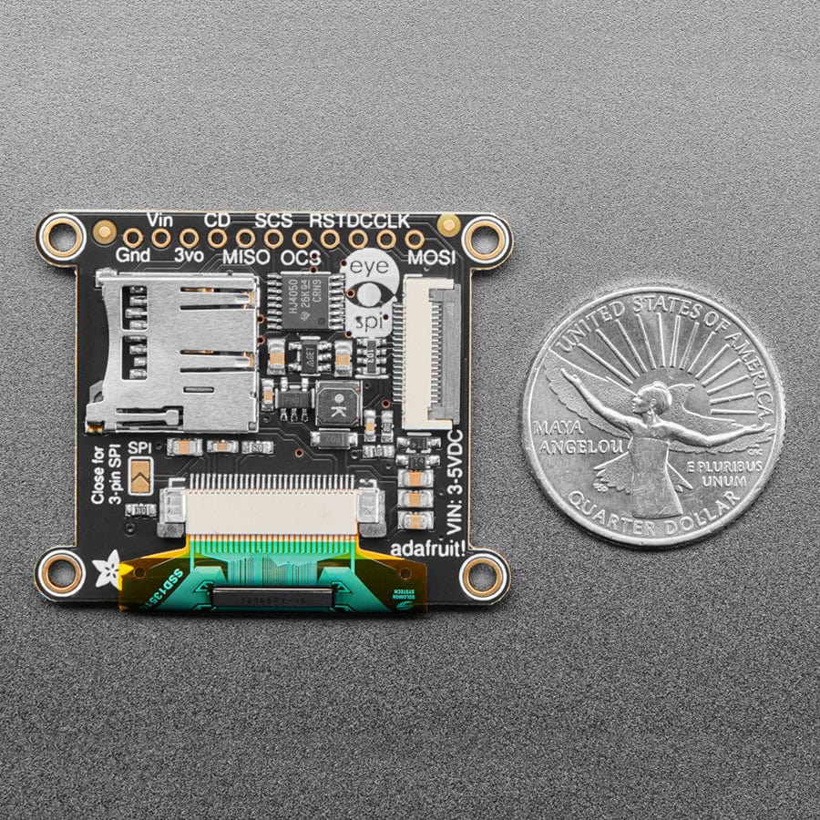 OLED Breakout Board - 16-bit Color 1.27" w/microSD holder - Image 4