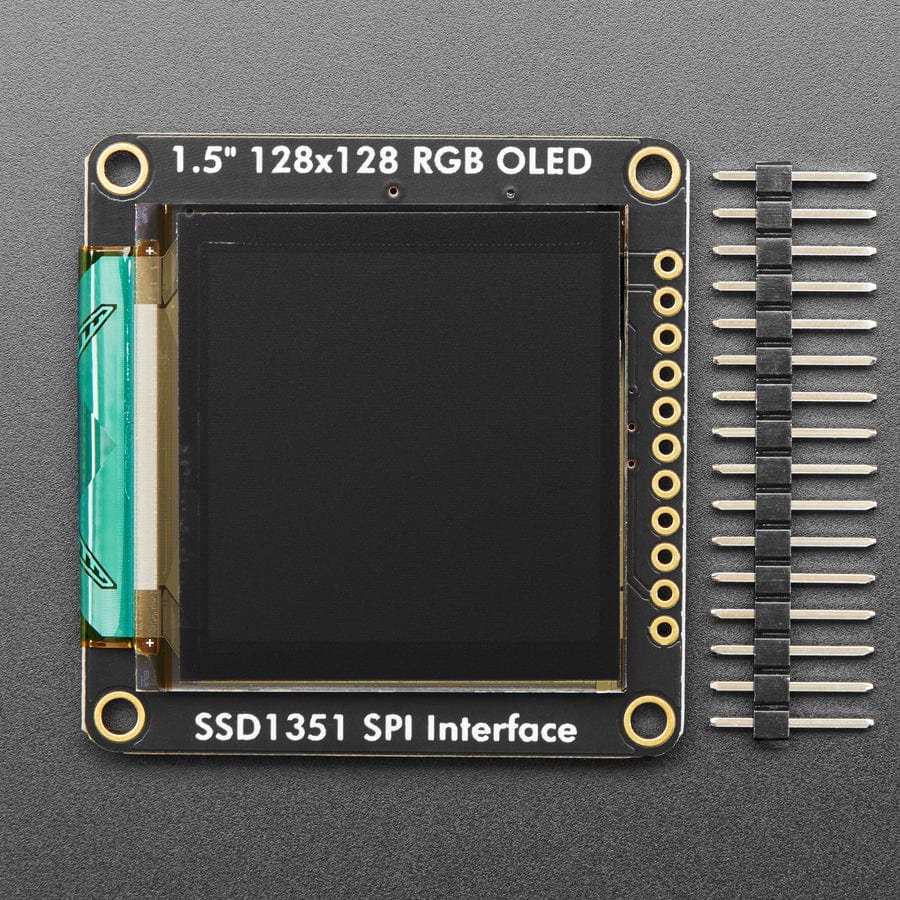 OLED Breakout Board - 16-bit Color 1.5" w/microSD holder - EYESPI Connector - Image 2