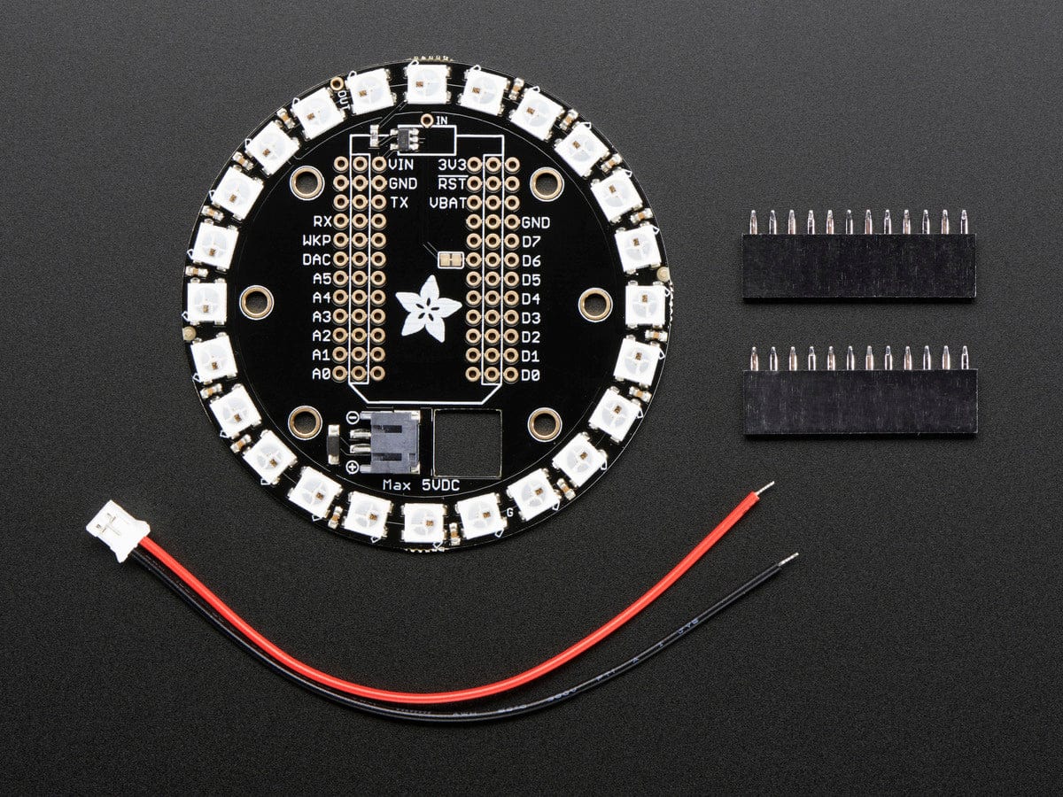 Adafruit Particle/Spark NeoPixel Ring Kit - 24 NeoPixels [Discontinued] - Image 3