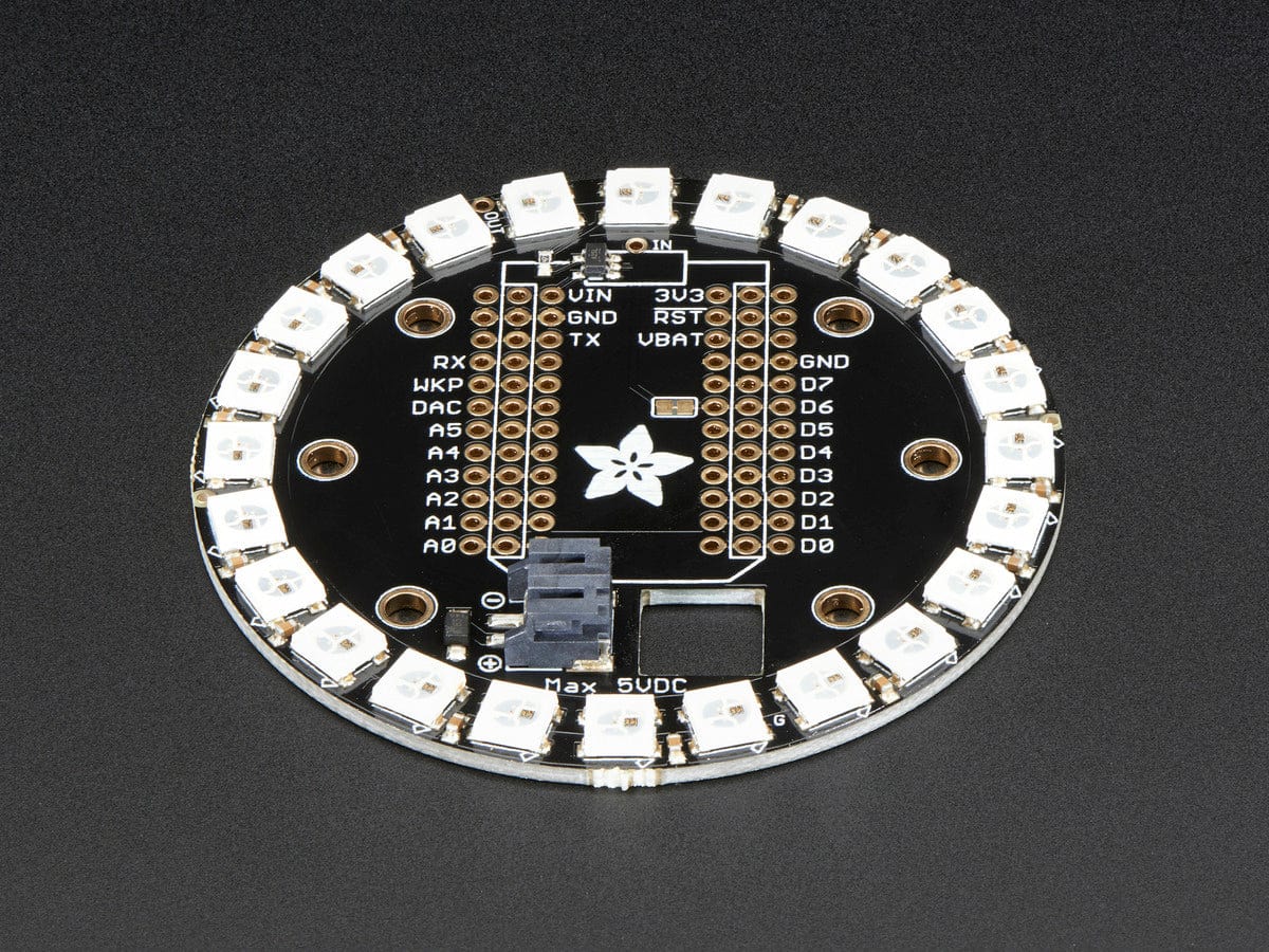 Adafruit Particle/Spark NeoPixel Ring Kit - 24 NeoPixels [Discontinued] - Image 4