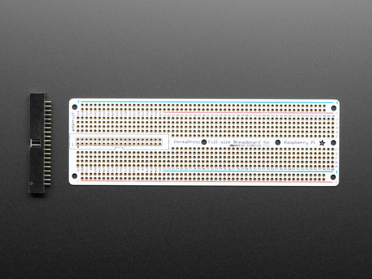 Adafruit Perma-Proto 40-Pin Raspberry Pi Breadboard PCB Kit (with 2x20 Header) - Image 2
