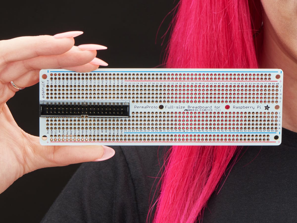 Adafruit Perma-Proto 40-Pin Raspberry Pi Breadboard PCB Kit (with 2x20 Header) - Image 4