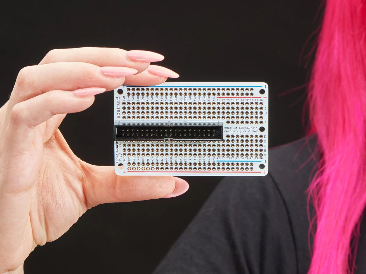 Adafruit Perma-Proto 40-Pin Raspberry Pi Half-Size PCB Kit (with 2x20 Header) - Image 4