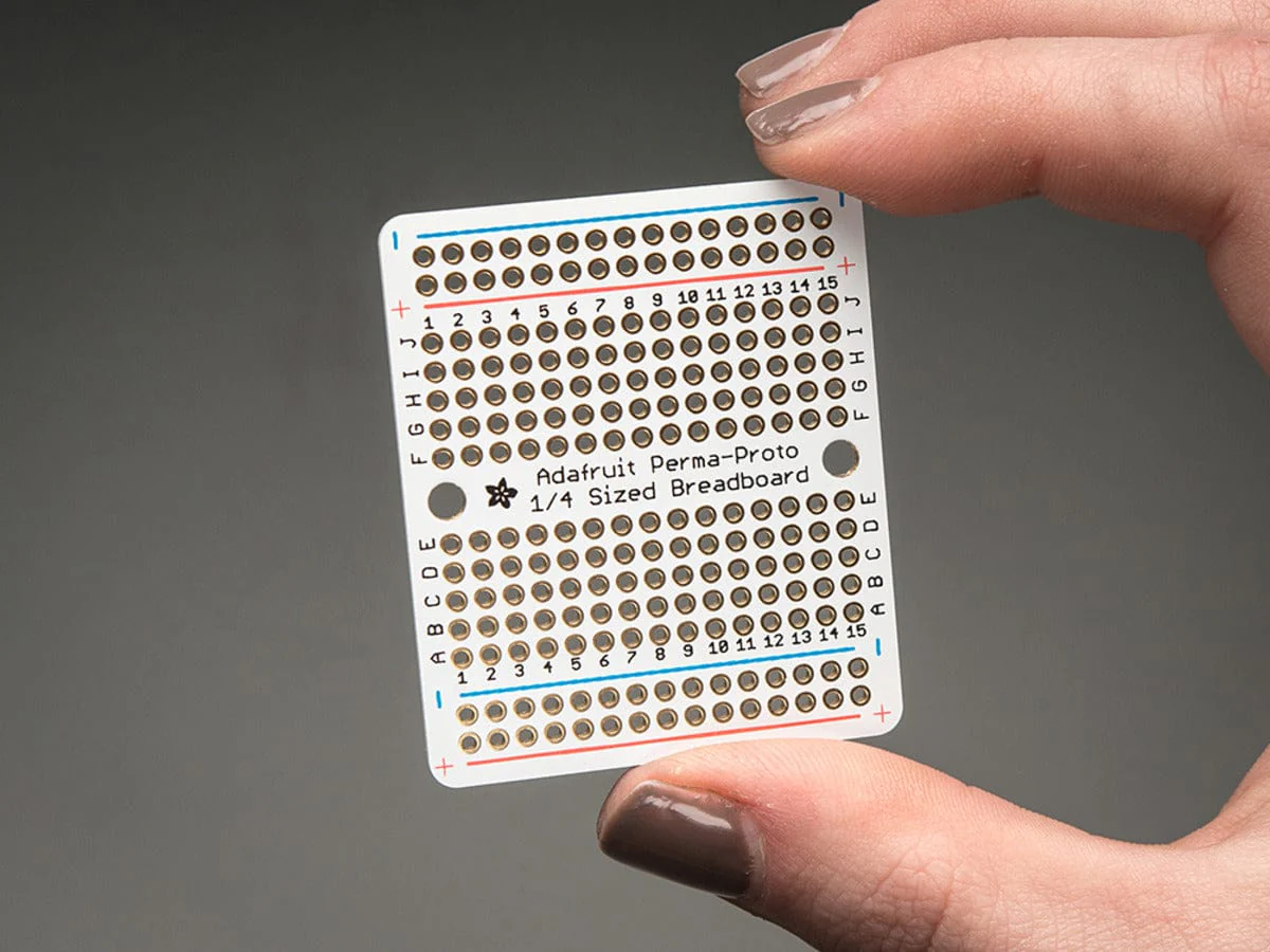 Adafruit Perma-Proto Quarter-sized Breadboard PCB - 3 Pack! - Image 2