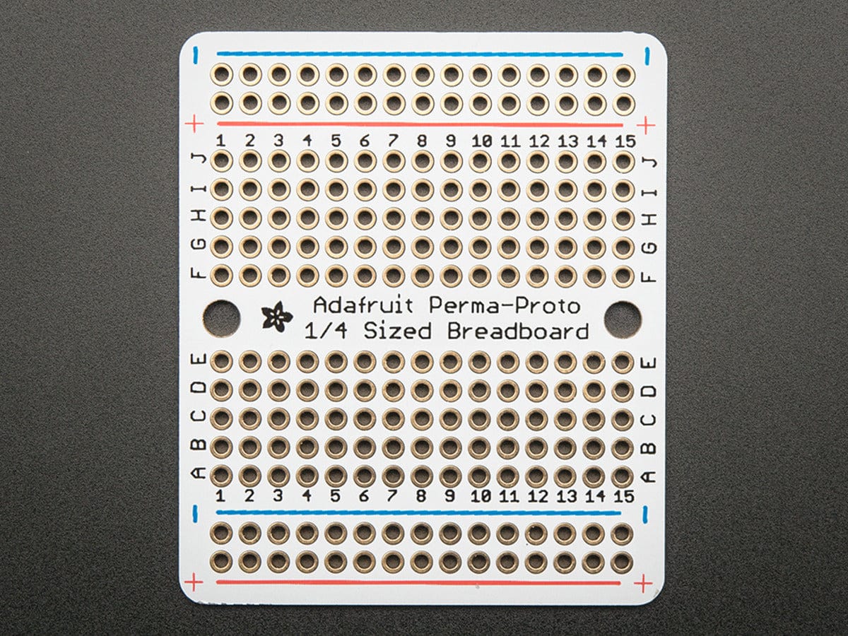 Adafruit Perma-Proto Quarter-sized Breadboard PCB - 3 Pack! - Image 3