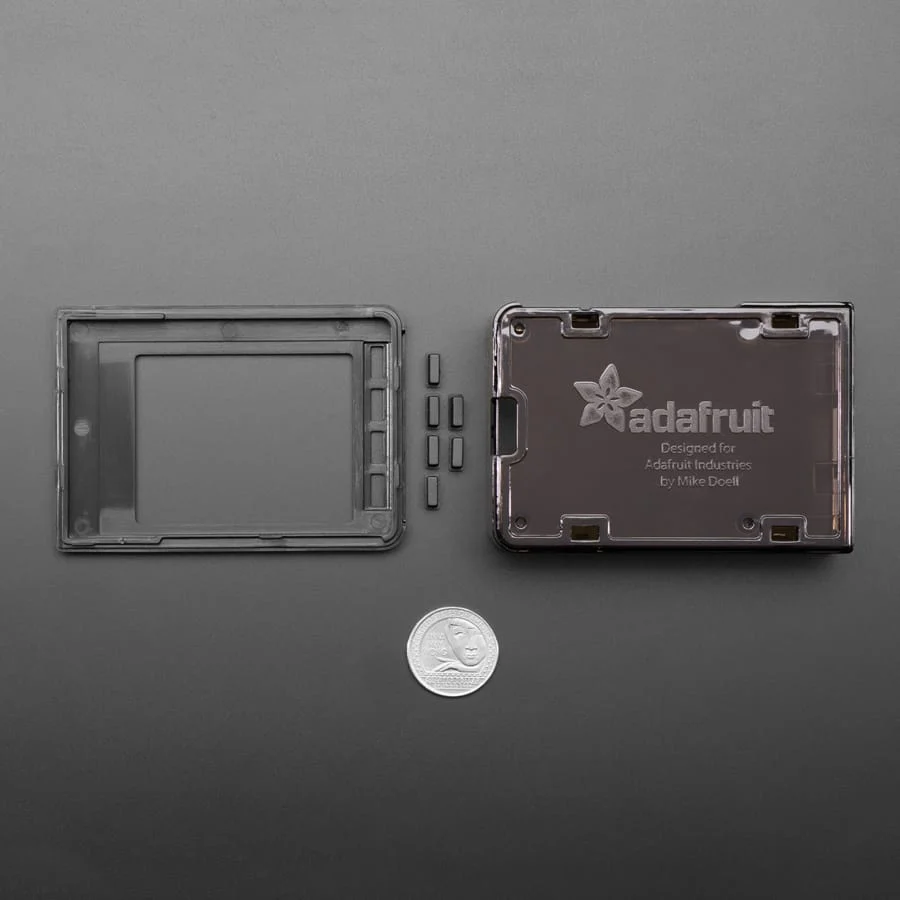 Pi Model B+ / Pi 2 / Pi 3 - Case Base and Faceplate Pack - Black - for 2.8" PiTFT Plus - Image 3