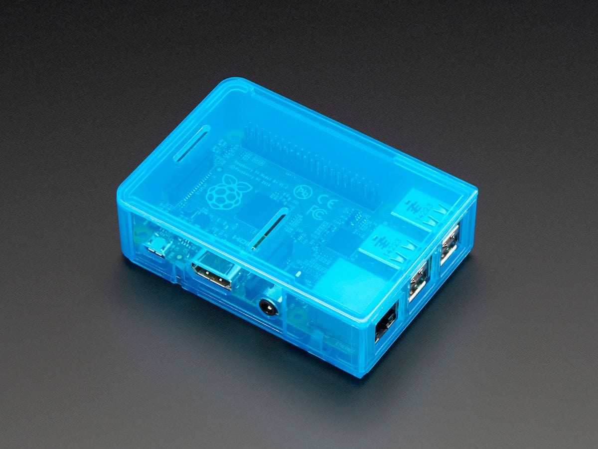 Pi Model B+ / Pi 2 / Pi 3 Case Base - Blue [discontinued] - Image 2