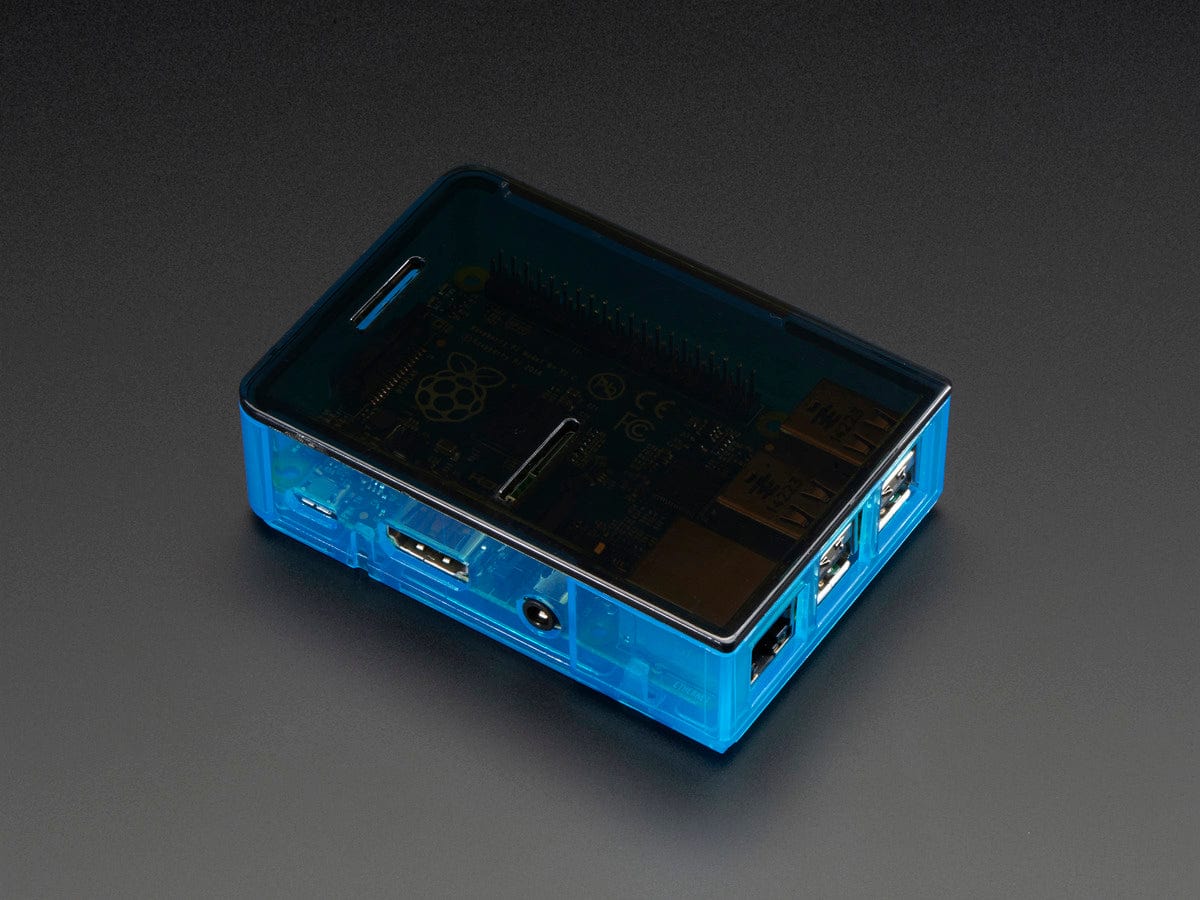 Pi Model B+ / Pi 2 / Pi 3 Case Base - Blue [discontinued] - Image 4