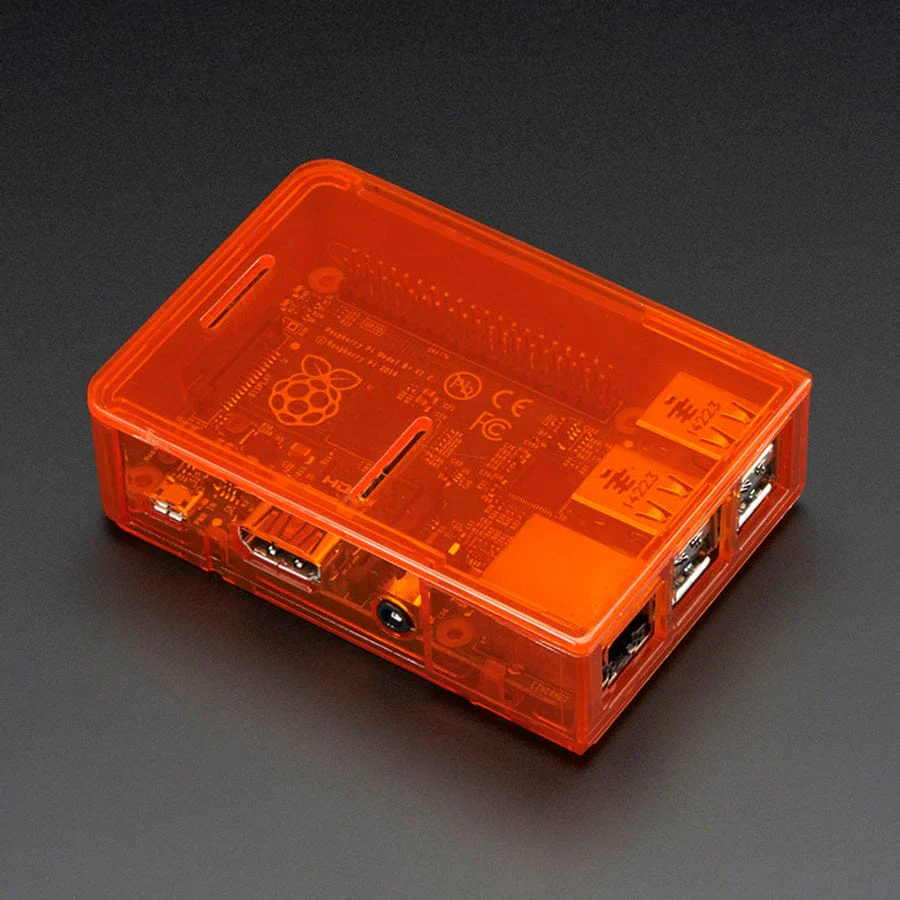 Pi Model B+ / Pi 2 / Pi 3 Case Base - Orange - Image 2