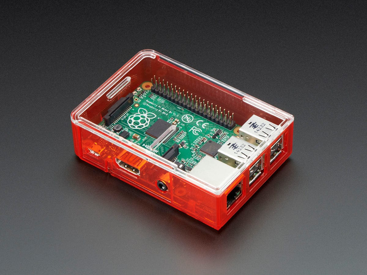 Pi Model B+ / Pi 2 / Pi 3 Case Base - Red [Discontinued] - Image 5