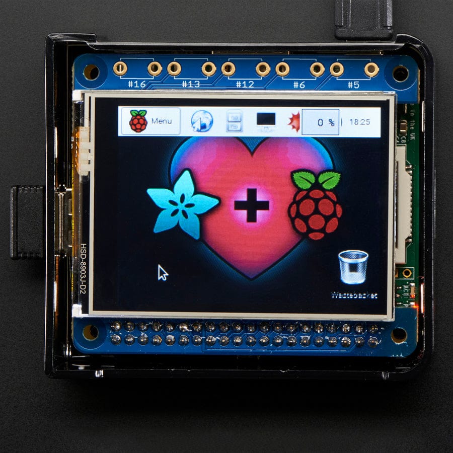 Adafruit PiTFT 2.4" HAT Mini Kit - 320 x 240 TFT Touchscreen - Image 2