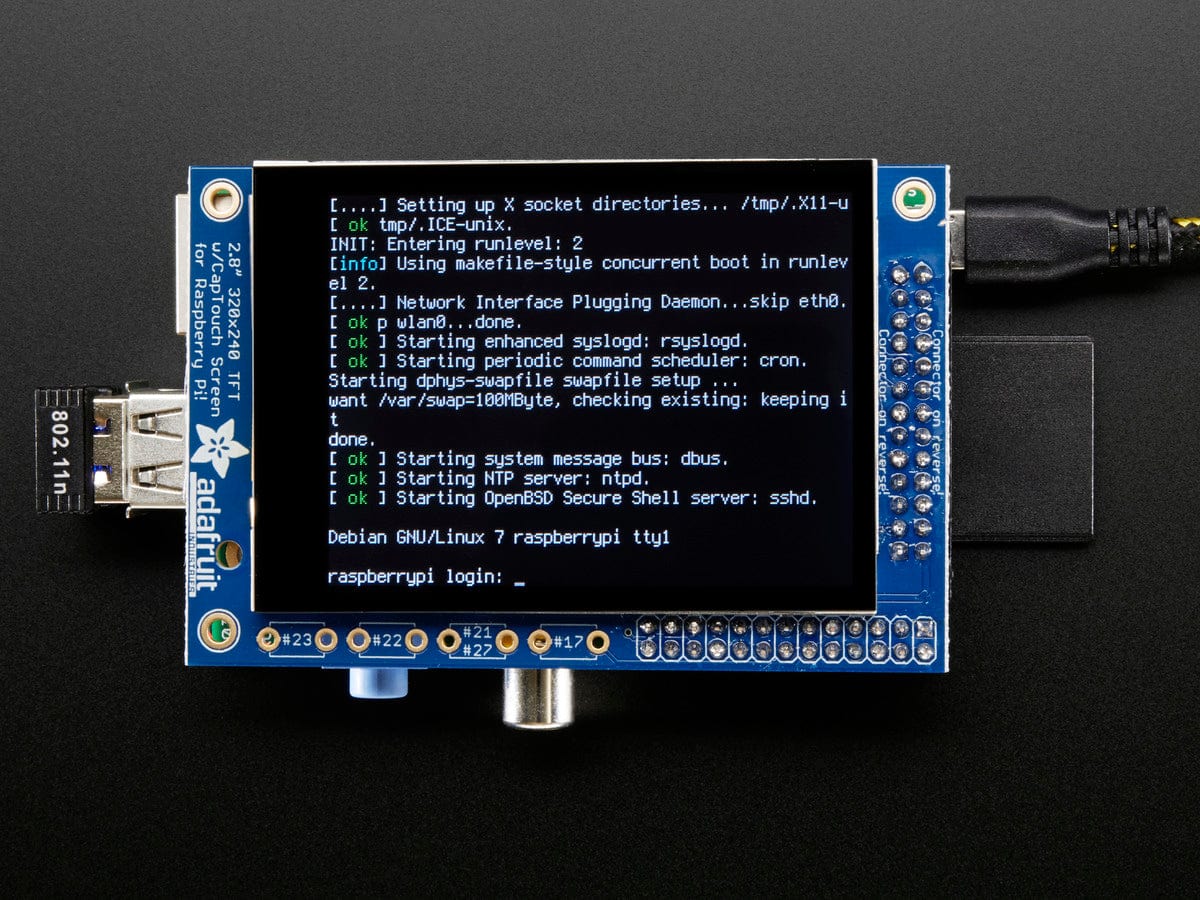 PiTFT 2.8" TFT 320x240 + Capacitive Touchscreen for Raspberry Pi [Discontinued] - Image 4