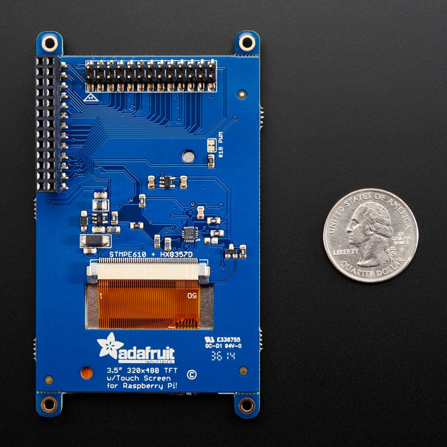 PiTFT - Assembled 480 x 320 3.5" TFT+Touchscreen for Raspberry Pi - Image 5