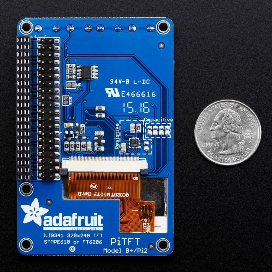 PiTFT Plus Assembled 320 x 240 2.8" TFT + Resistive Touchscreen - Image 5