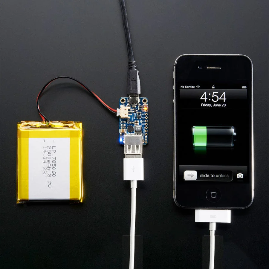 PowerBoost 500 Charger - Rechargeable 5V Lipo USB Boost @ 500mA+ - Image 3