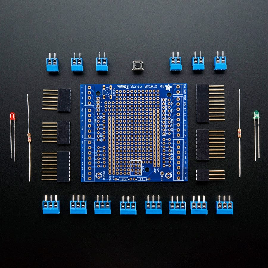 Proto-Screwshield (Wingshield) R3 Kit for Arduino - Image 3