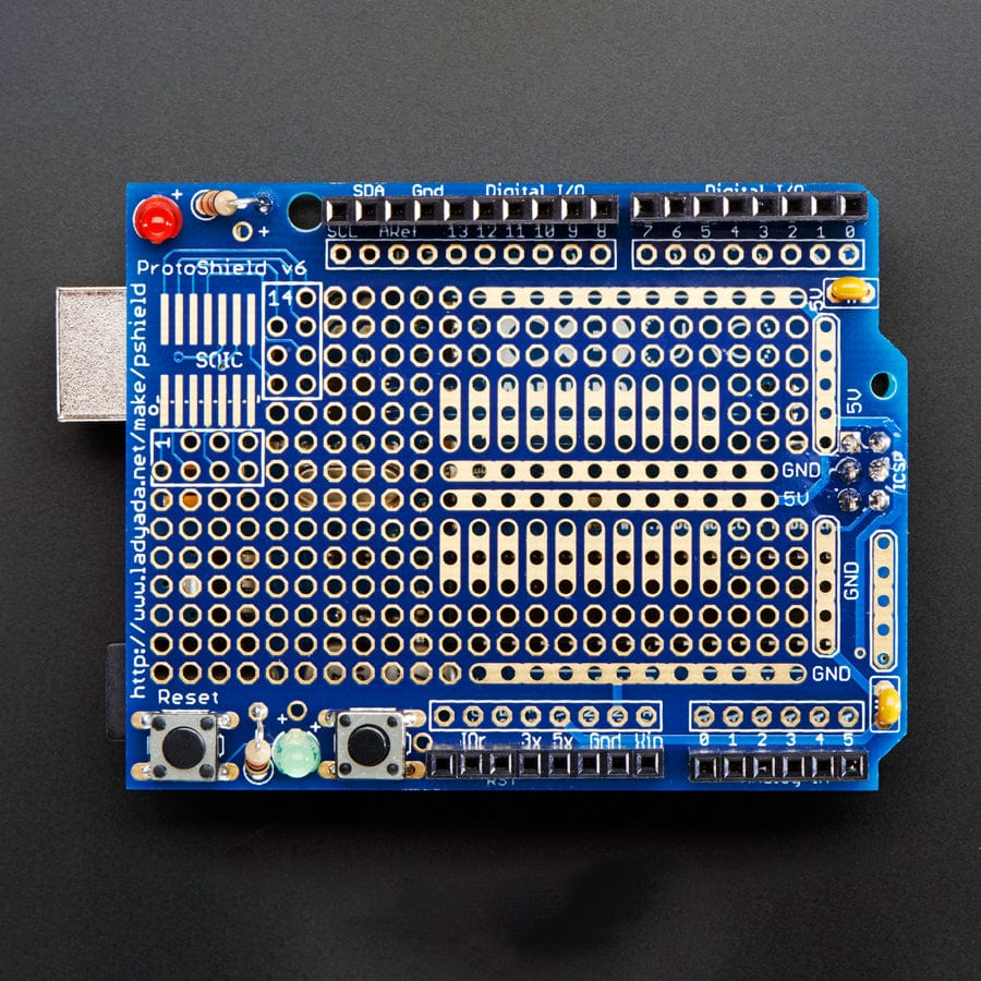 Adafruit Proto Shield for Arduino Unassembled Kit - Stackable (Version R3) - Image 5