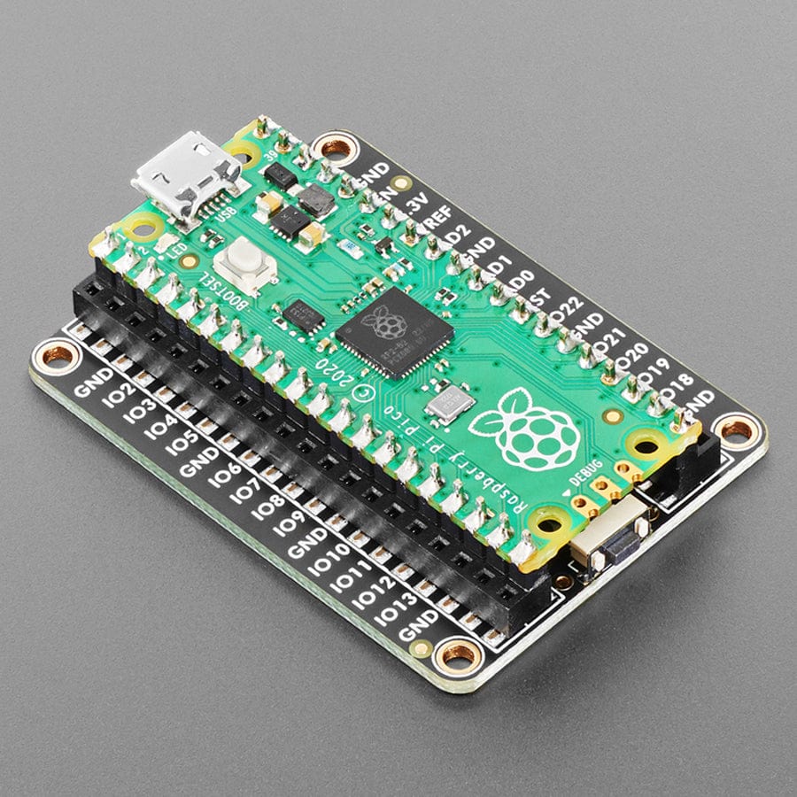 Adafruit Proto Under Plate PiCowBell for Pico - Reset Button & STEMMA QT - Image 2