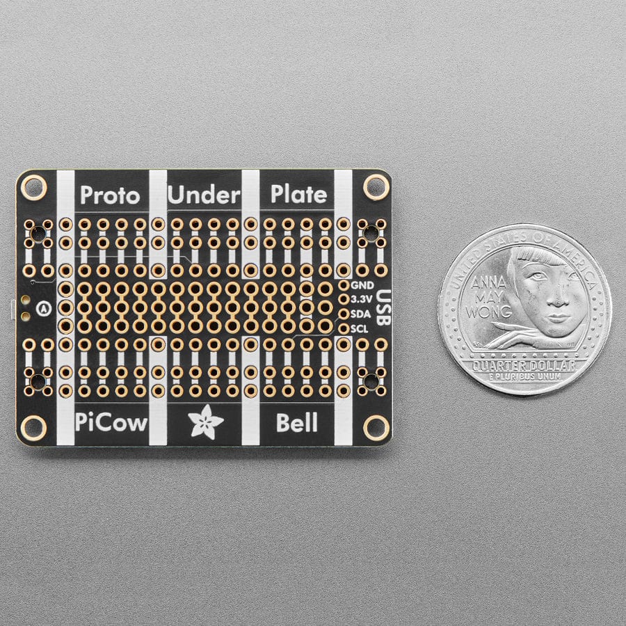Adafruit Proto Under Plate PiCowBell for Pico - Reset Button & STEMMA QT - Image 6