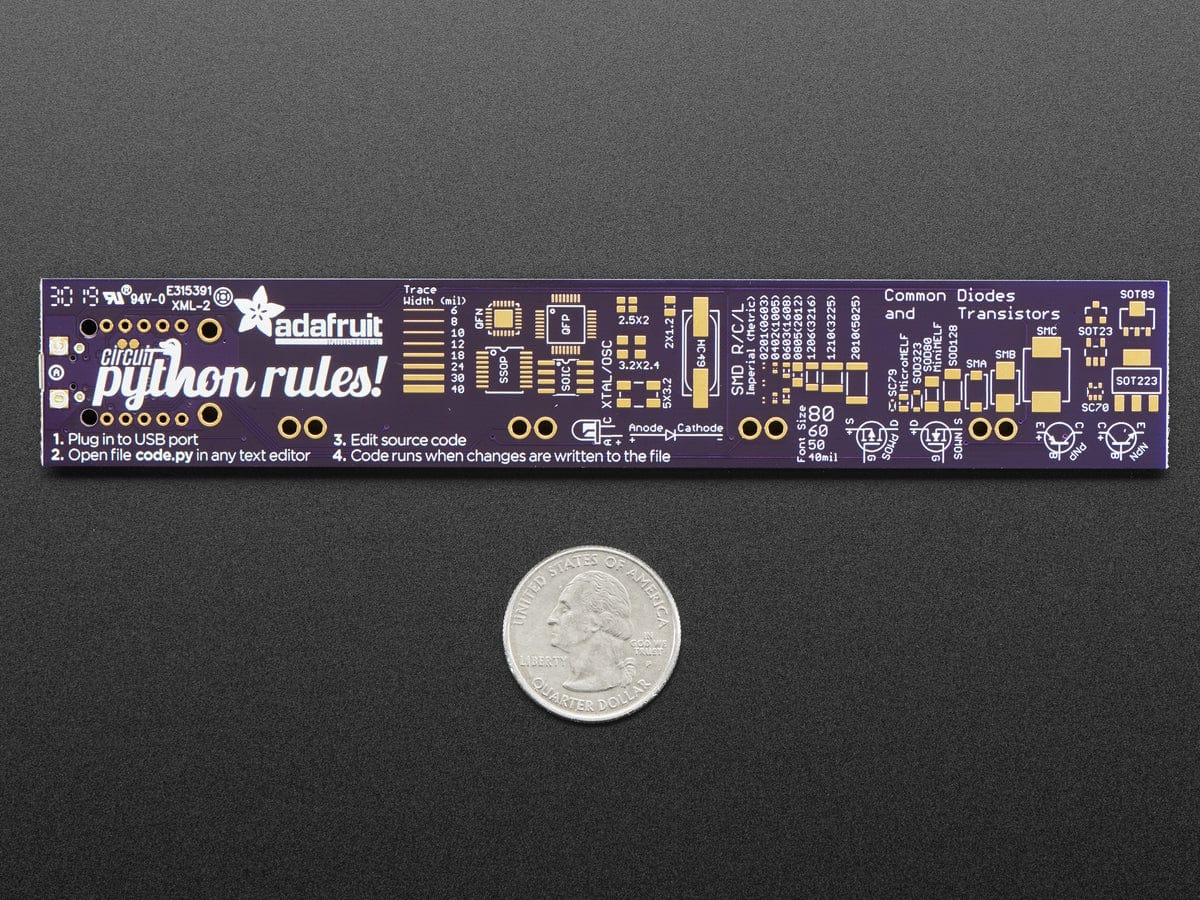Adafruit PyRuler - Engineer Reference Ruler with CircuitPython - Image 4