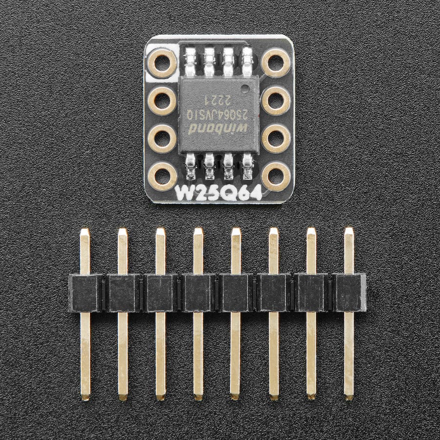 Adafruit QSPI DIP Breakout Board - W25Q64 - 64 MBit 8 MByte - W25Q64JVSSIQ - Image 2