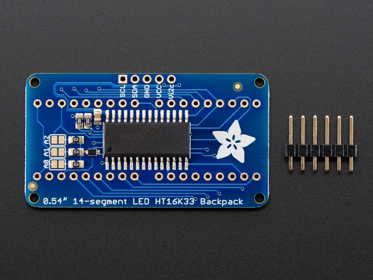 Quad Alphanumeric Display - White 0.54" Digits w/ I2C Backpack [Discontinued] - Image 3