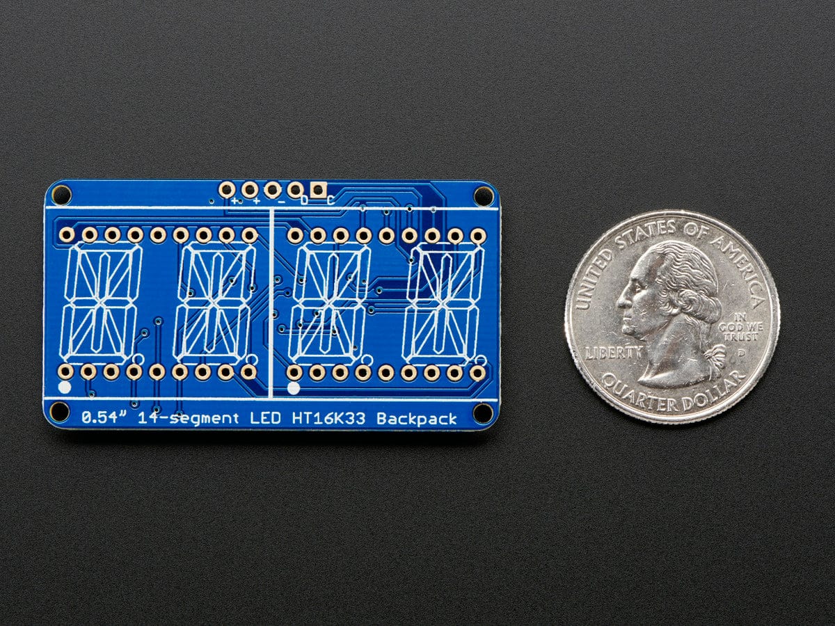 Quad Alphanumeric Display - White 0.54" Digits w/ I2C Backpack [Discontinued] - Image 4