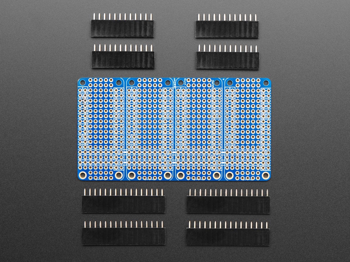 Adafruit Quad Side-By-Side FeatherWing Kit with Headers - Image 2