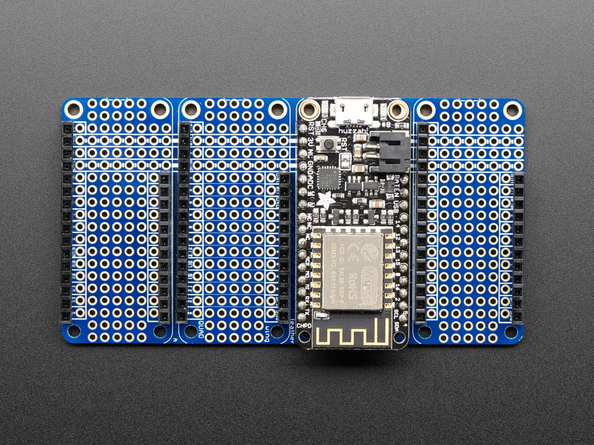 Adafruit Quad Side-By-Side FeatherWing Kit with Headers - Image 4