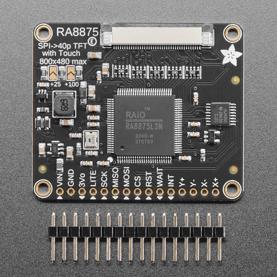 RA8875 Driver Board for 40-pin TFT Touch Displays - 800 x 480 Max - Image 3