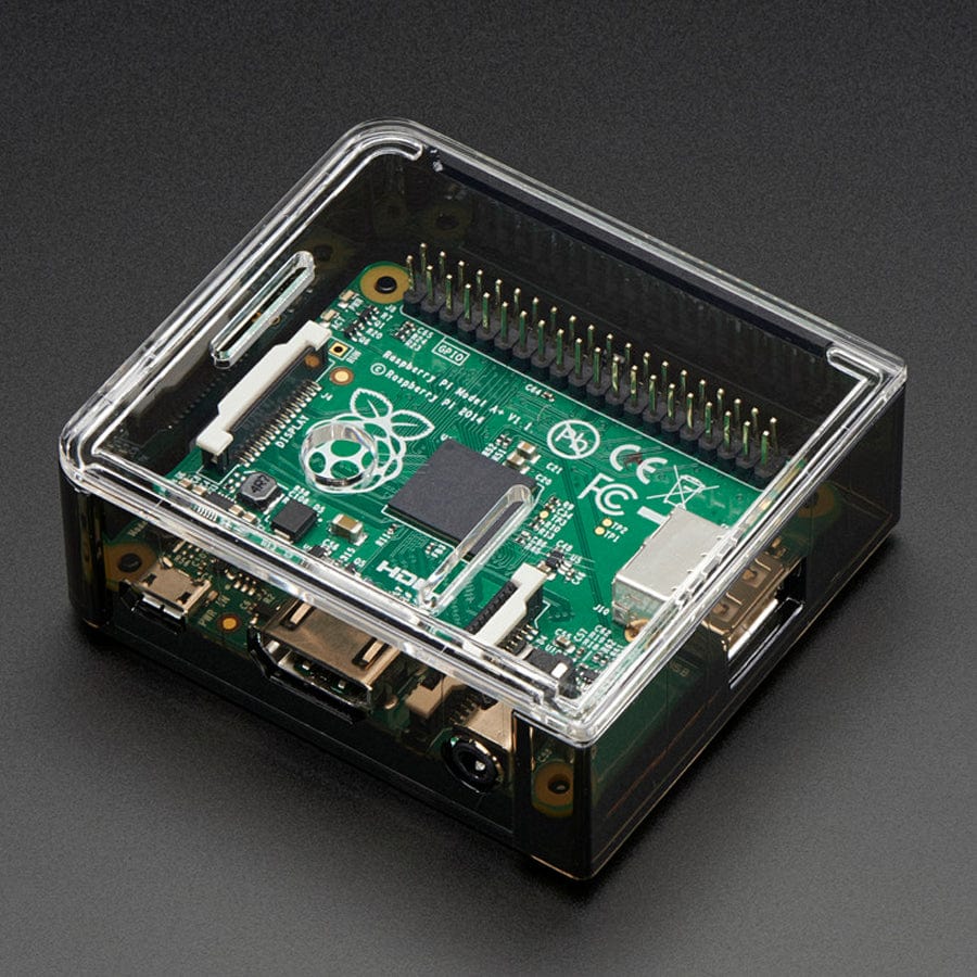 Adafruit Raspberry Pi A+ Case - Smoke Base w/ Clear Top - Image 8