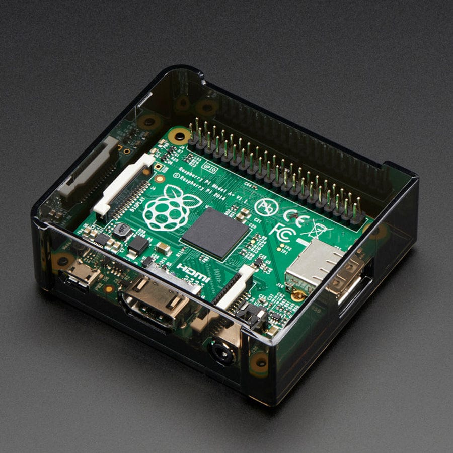 Adafruit Raspberry Pi A+ Case - Smoke Base w/ Clear Top - Image 9