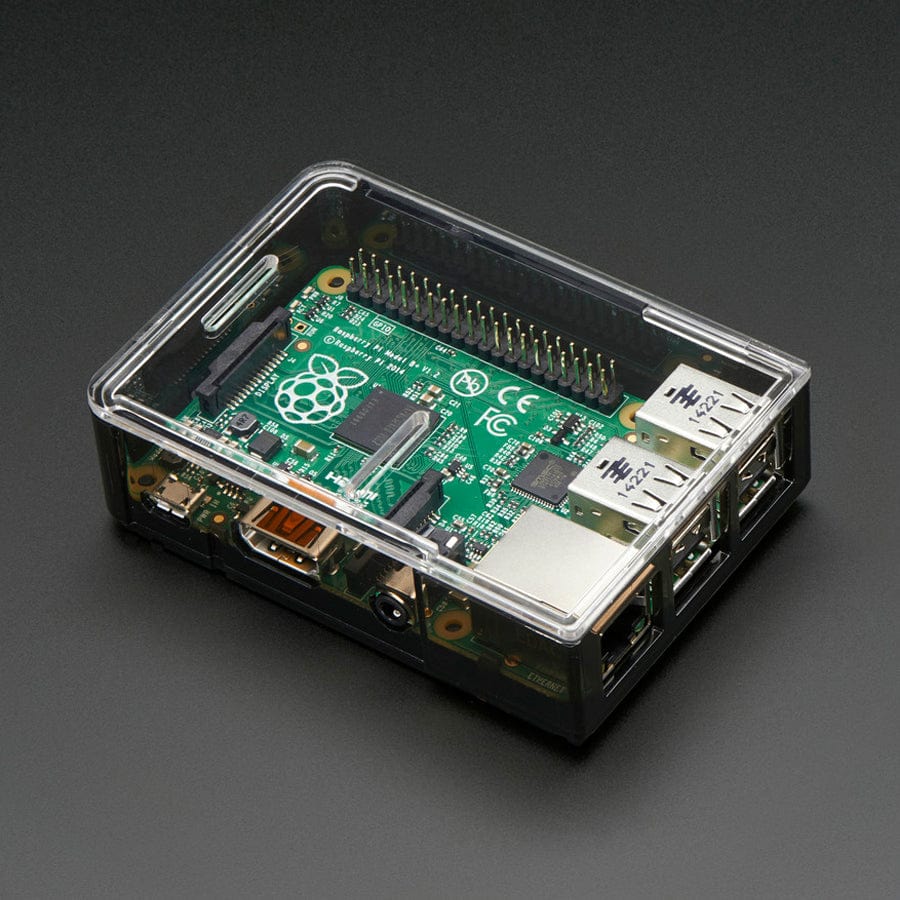 Pi Model B+ / Pi 2 / Pi 3 Case Base - Smoke Grey - Image 3