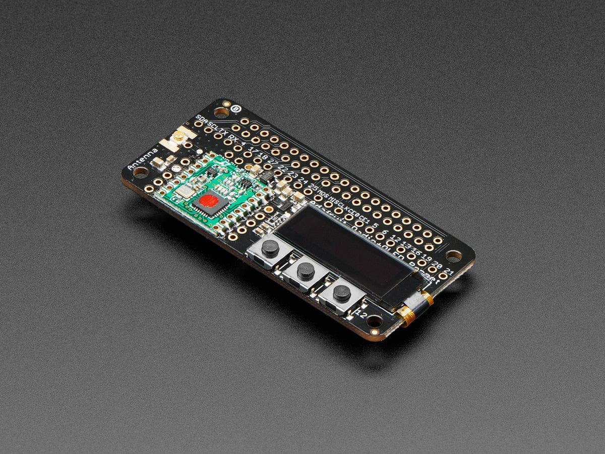 Adafruit RFM69HCW Transceiver Radio Bonnet - 433 MHz (RadioFruit)