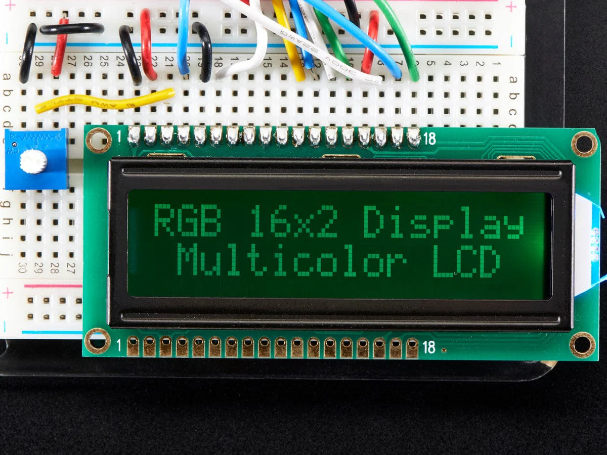 RGB backlight negative LCD 16x2 + extras (RGB on black) - Image 2