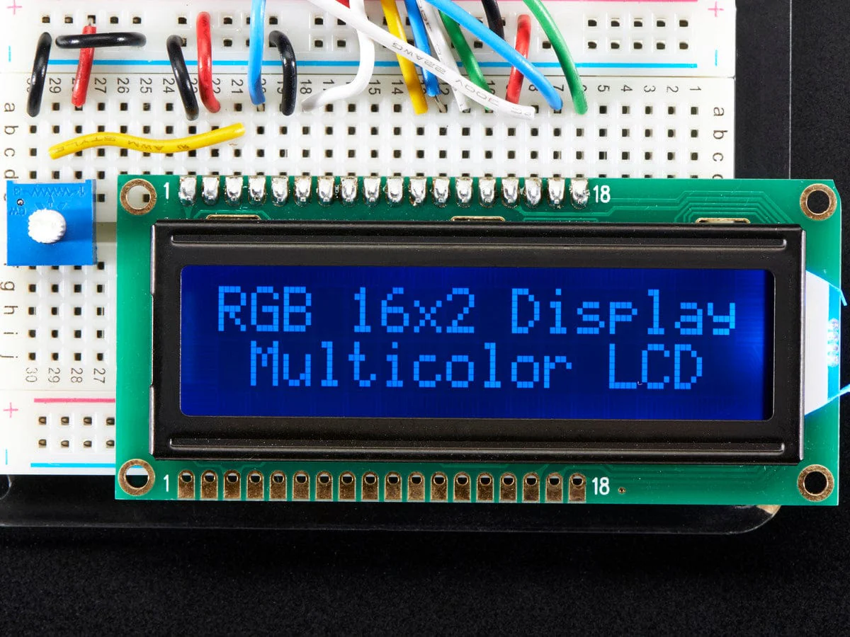 RGB backlight negative LCD 16x2 + extras (RGB on black) - Image 3