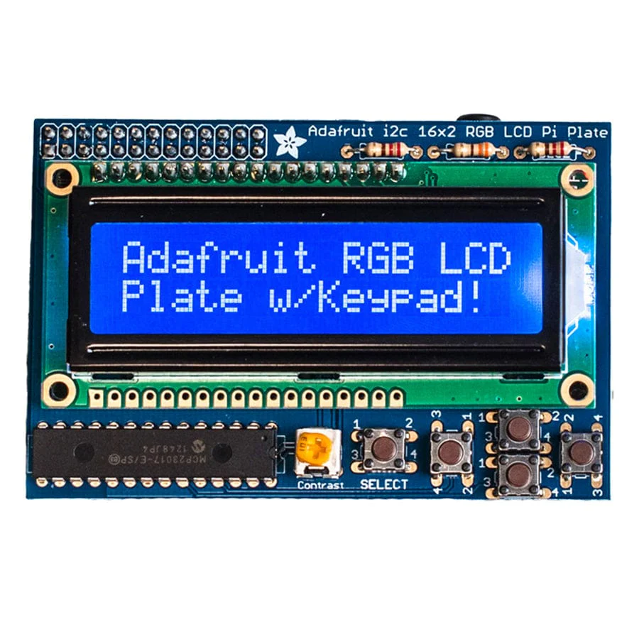 Adafruit RGB Negative 16 x 2 LCD+Keypad Kit for Raspberry Pi [Discontinued] - Image 2