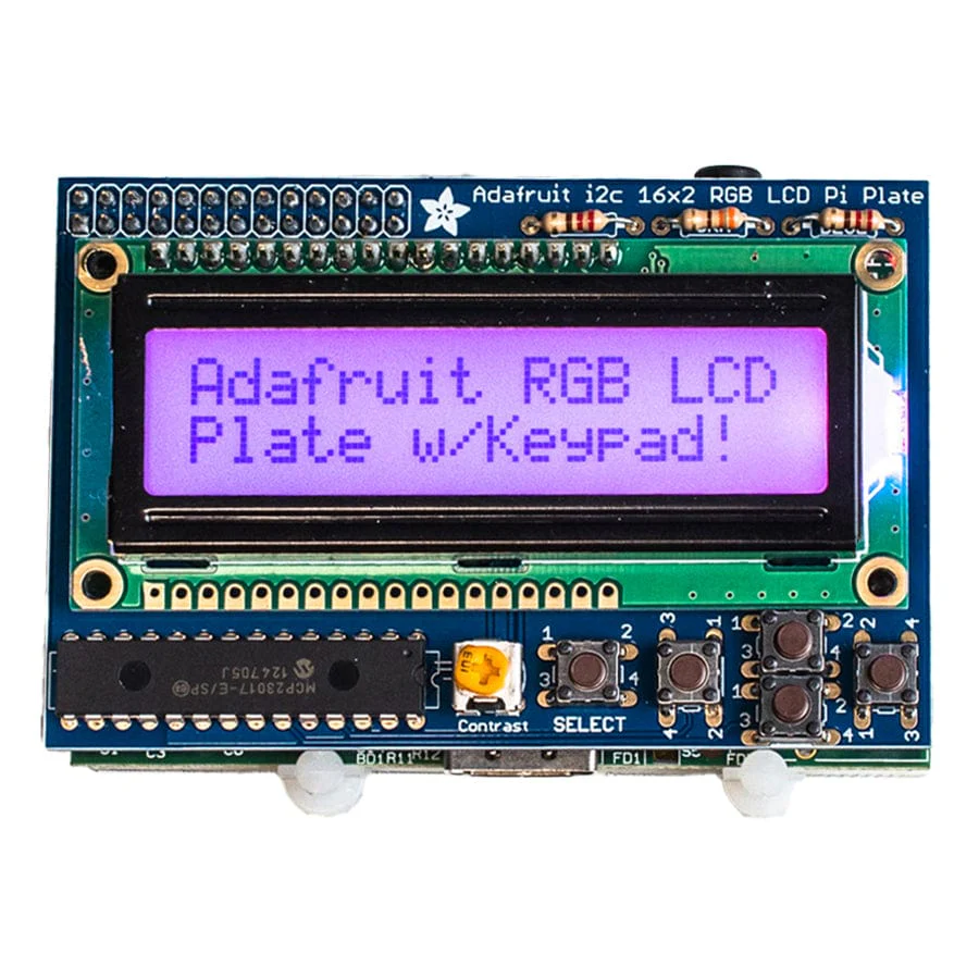 Adafruit RGB Positive 16 x 2 LCD+Keypad Kit for Raspberry Pi [Discontinued] - Image 3
